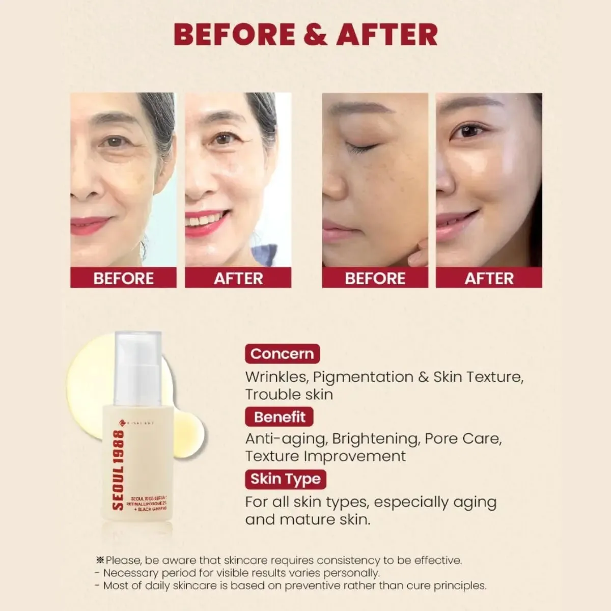 K-Secret Seoul 1988 Retinal Liposome 2% Sérum 30 ml fermeté