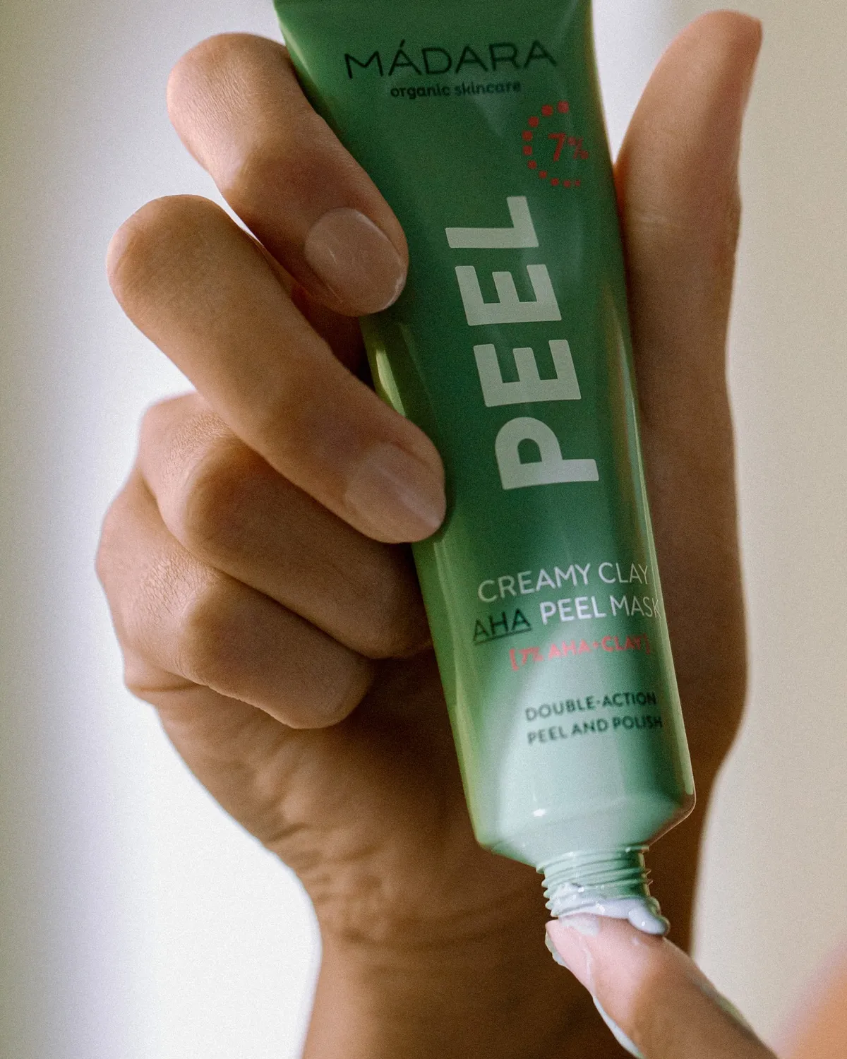 Mádara Creamy Clay Masque Visage AHA Échantillon exfoliant