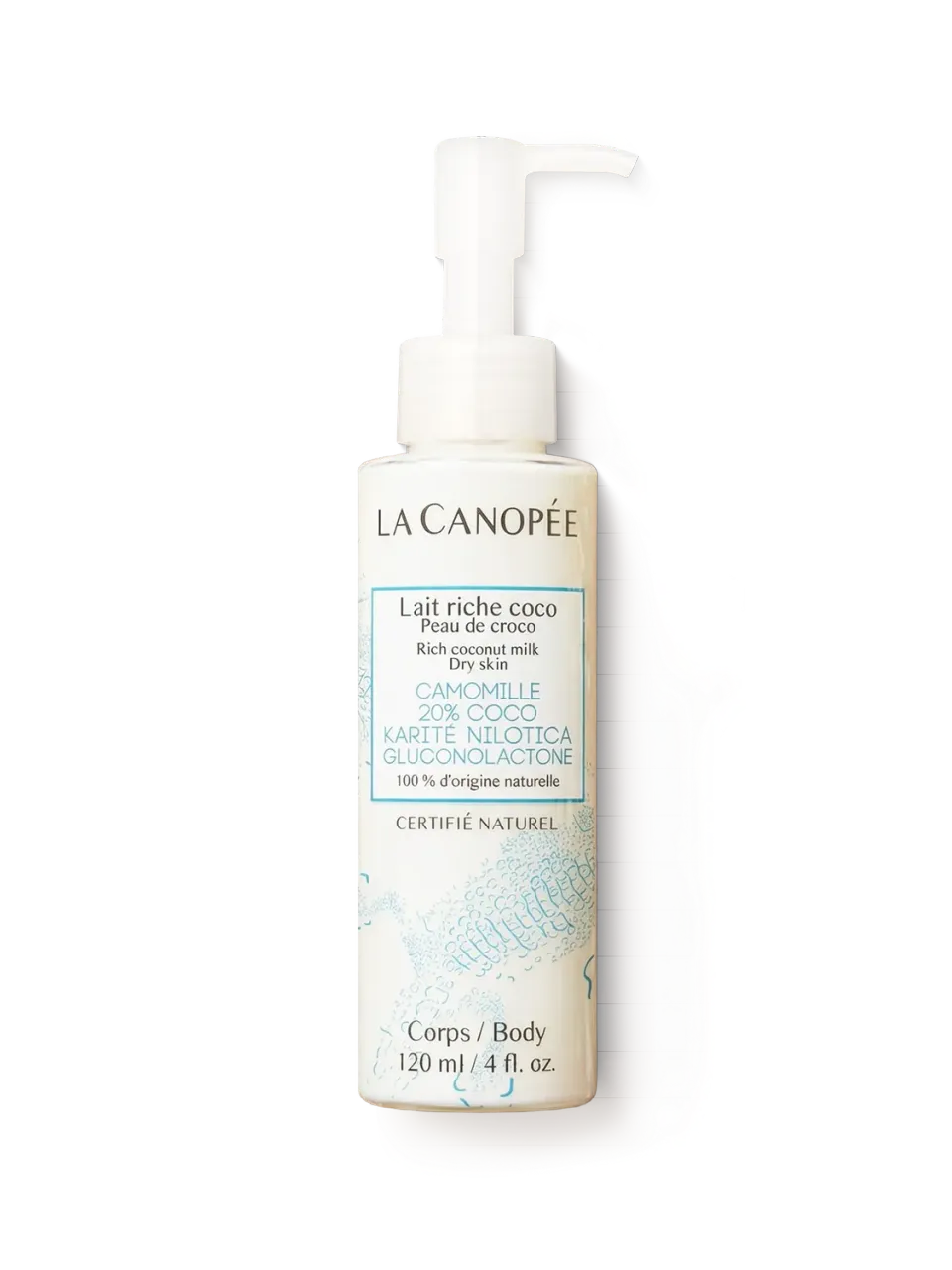La Canopée Lait riche coco lait corps 120 ml karité