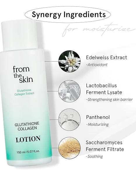 From the Skin Glutathione Collagen lotion 150ml éclat fermeté