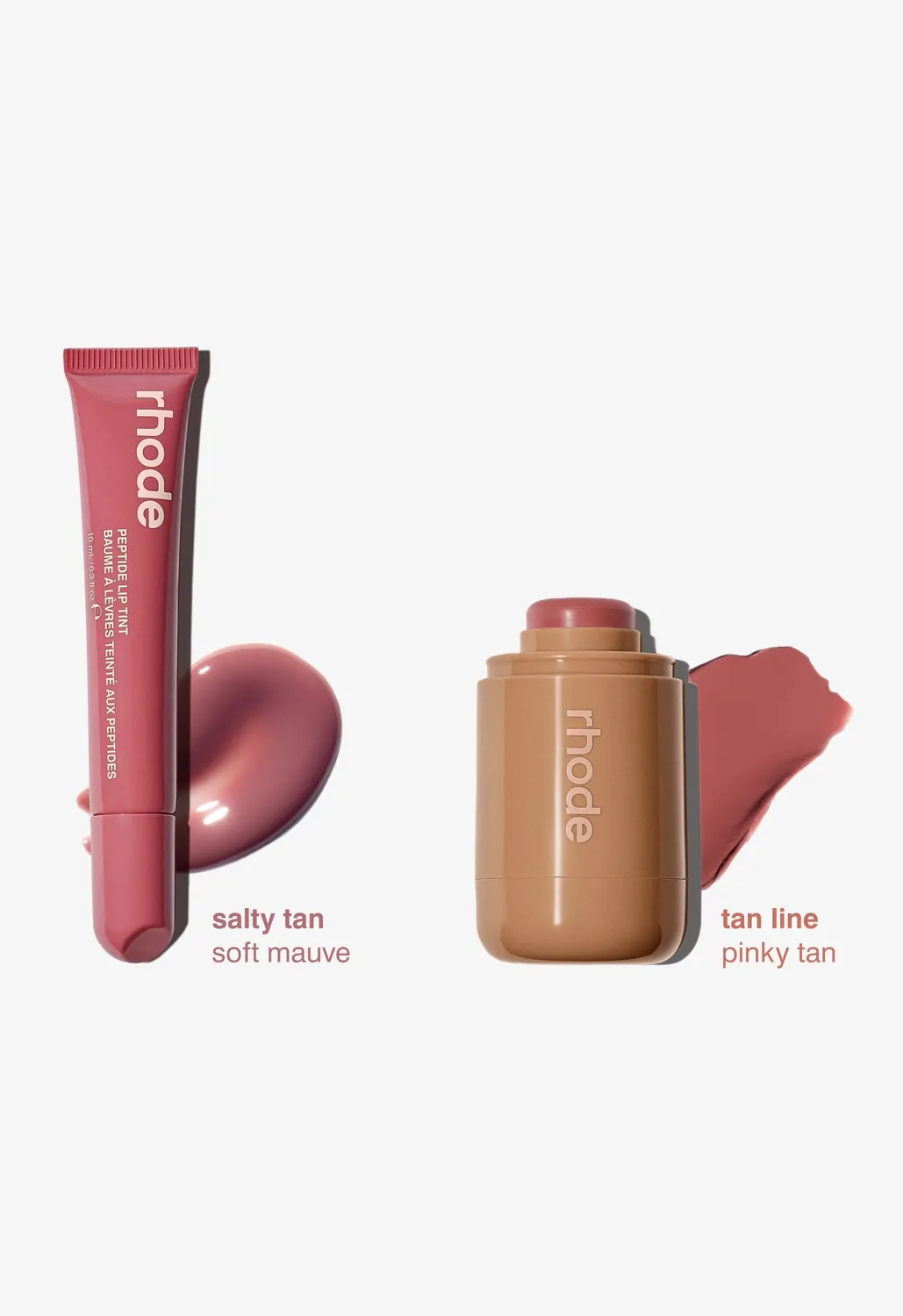 Rhode The Duos coffret Tan Line Salty Tan blush gloss