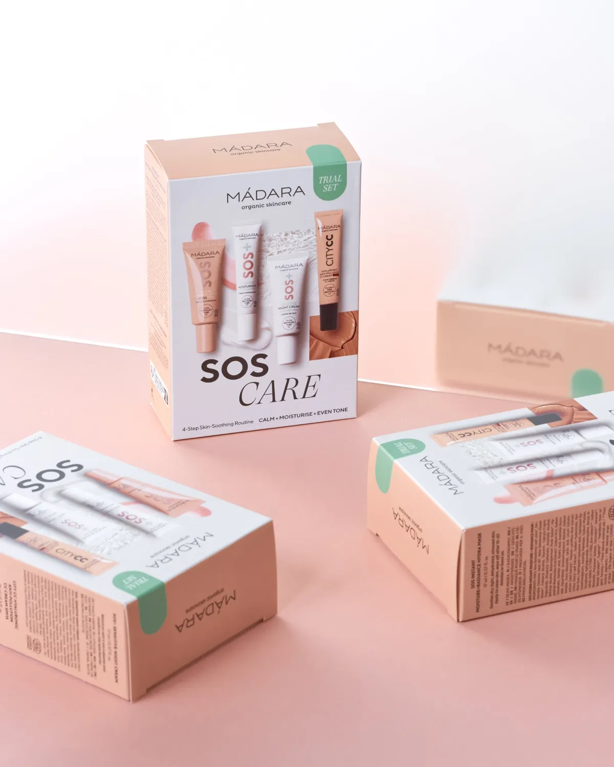 Mádara SOS Care 4-Step Skin-Soothing Routine Set coffret apaisant