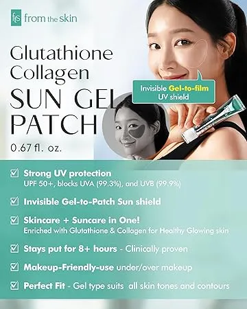 From The Skin Glutathione Collagen gel solaire 20 ml UPF50+