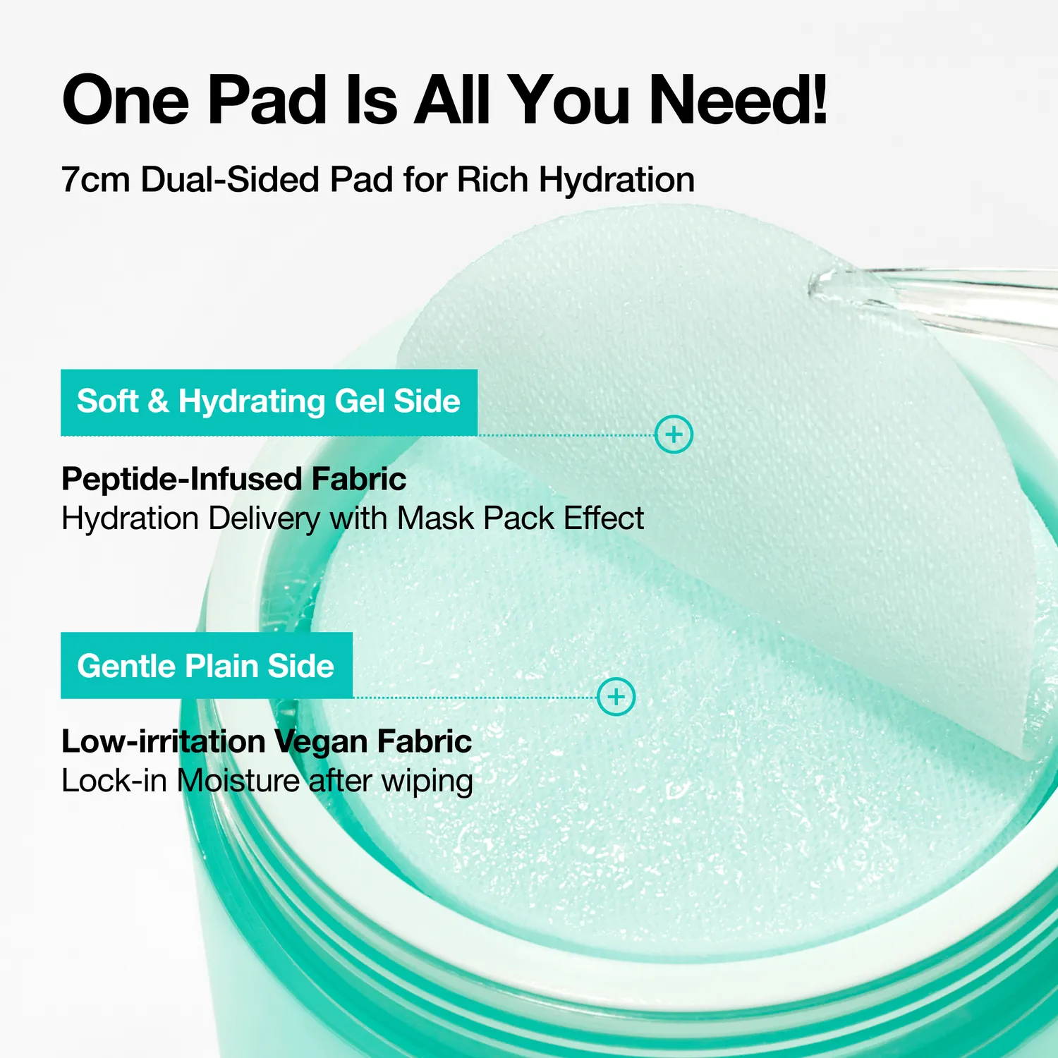 Anua PDRN 100 Hyaluronic Acid Glow Pad pads hydratants