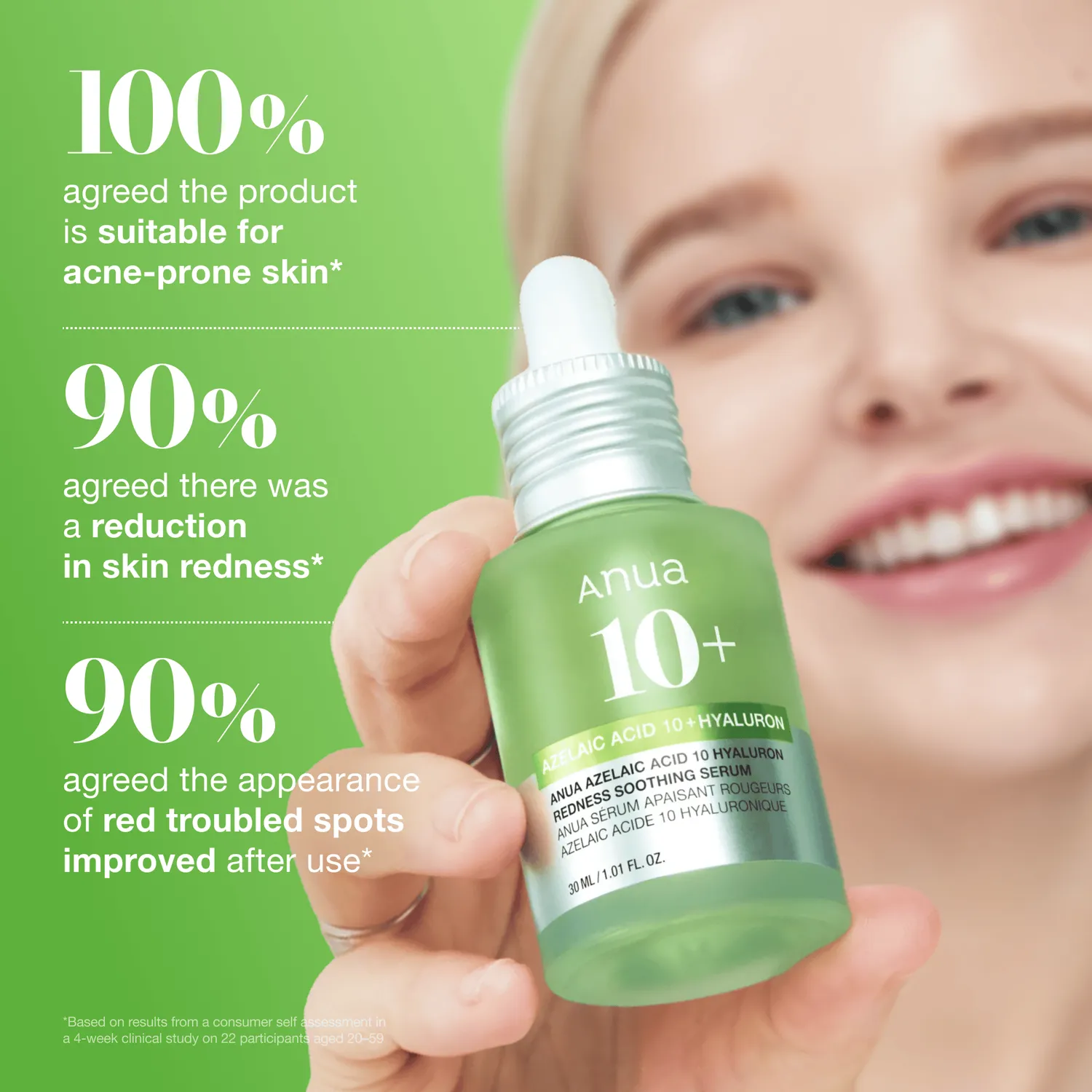 ANUA Azelaic Acid 10 sérum apaisant rougeurs