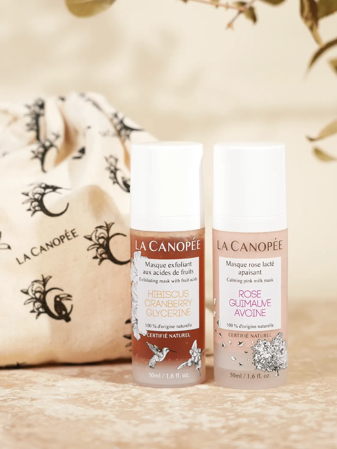 La Canopée Duo cocooning 2 masques éclat apaisant