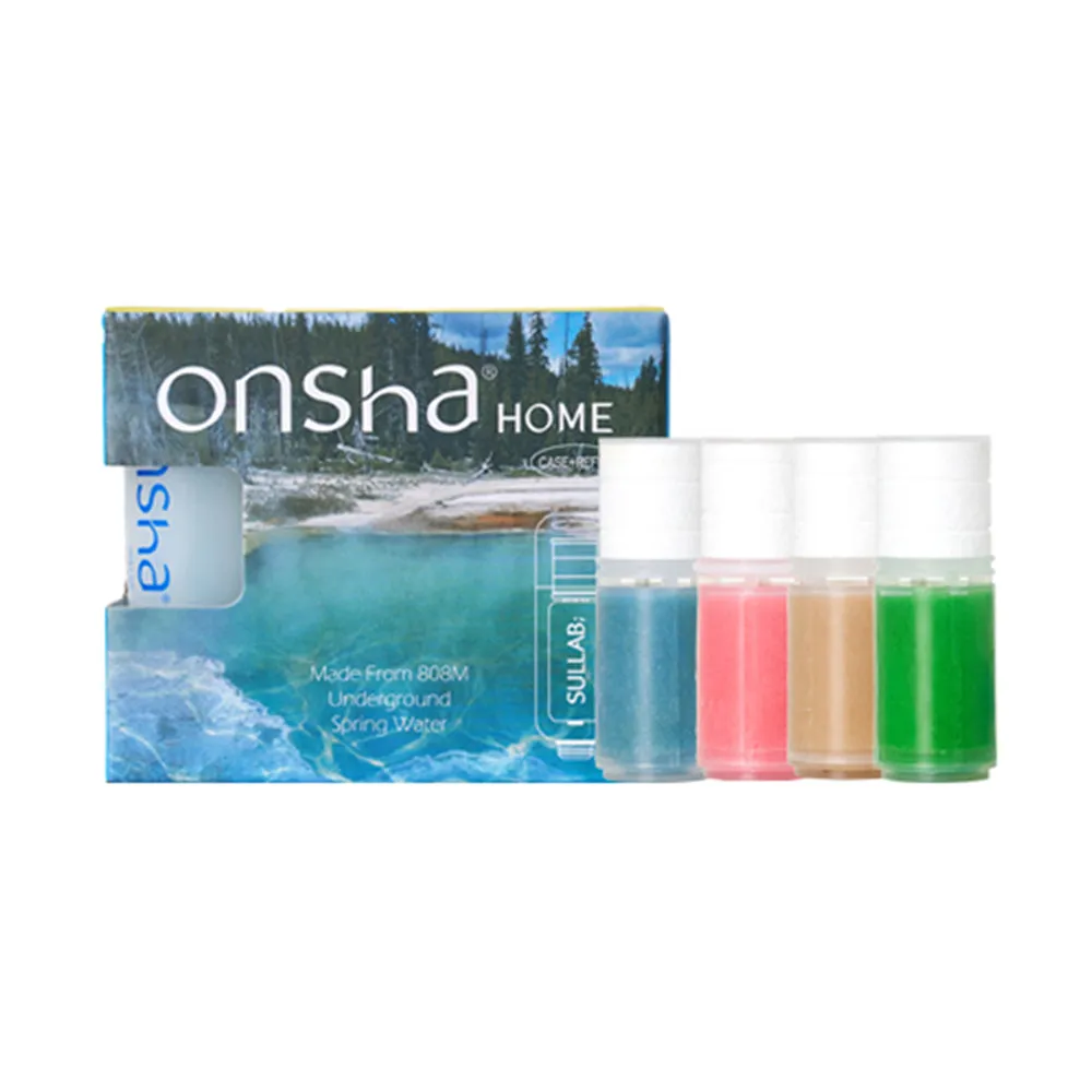 SULLAB Onsha kit douche 3 filtres + 4 recharges parfums assortis