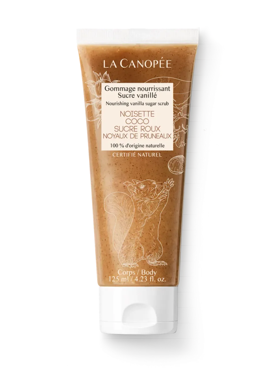 La Canopée sucre vanillé gommage corps nourrissant 125 ml