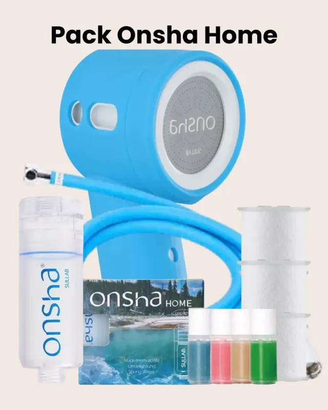 Sullab Onsha Home pommeau douche filtrant 4 filtres parfumés