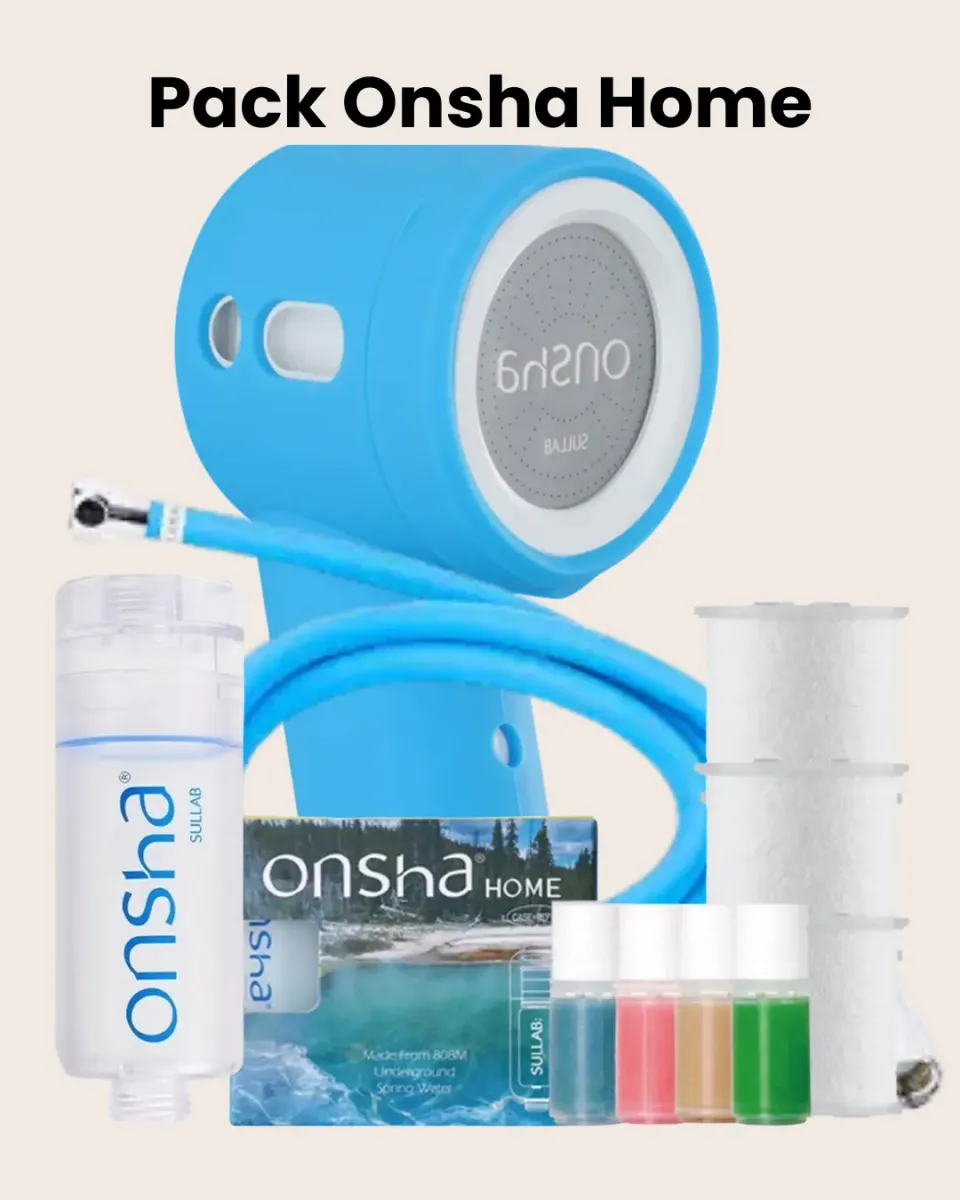Sullab Onsha Home pommeau douche filtrant 4 filtres parfumés