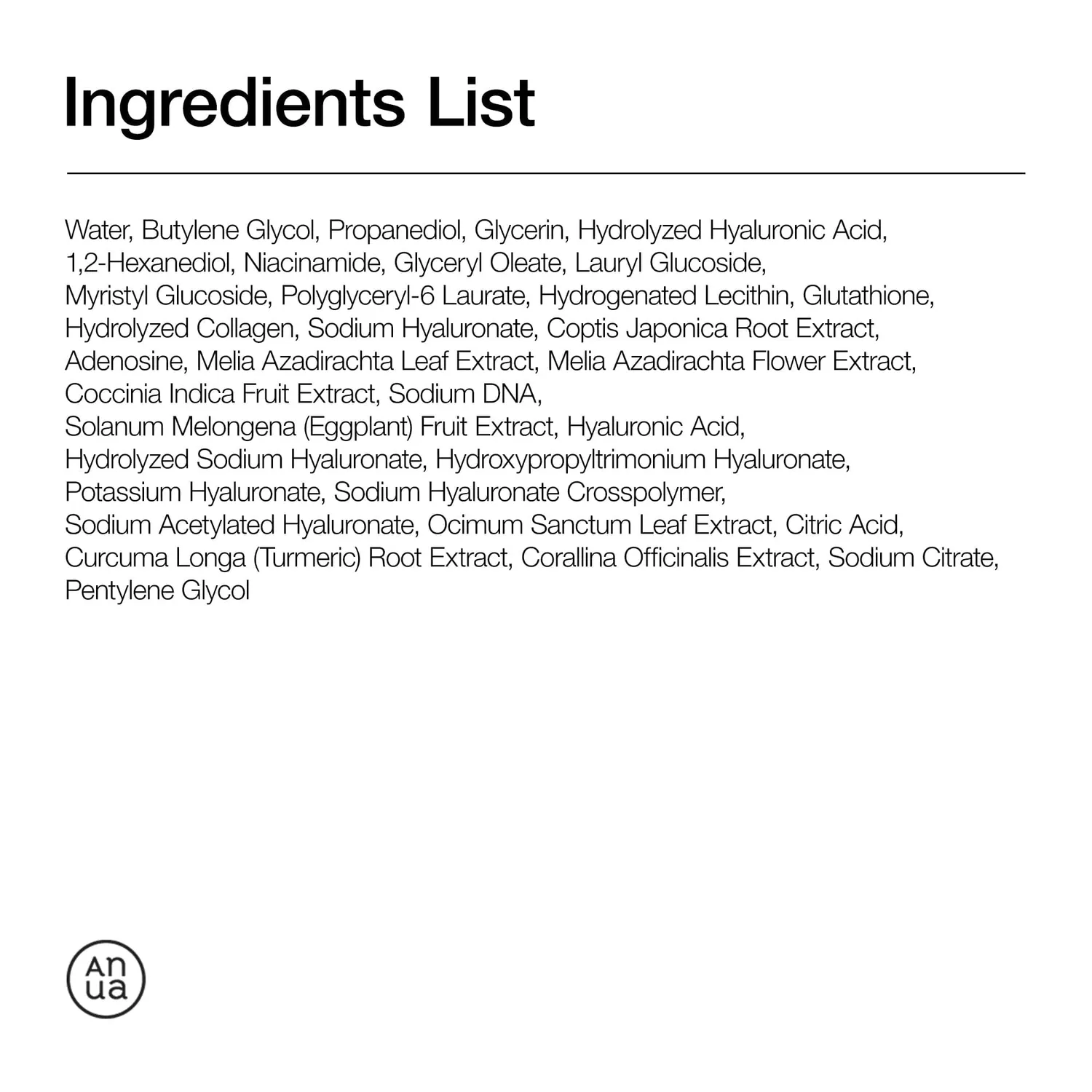 Anua PDRN Hyaluronic Acid Capsule 100 sérum hydratant