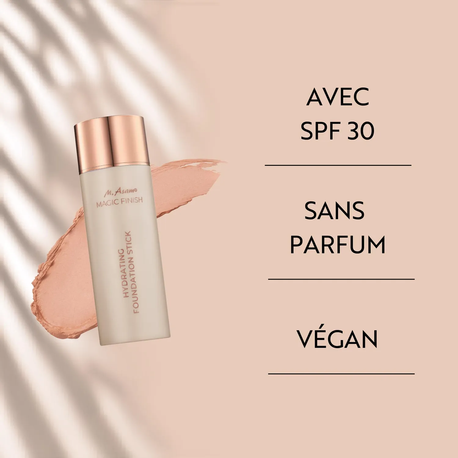 M. Asam Magic Finish stick fond de teint Rose Fair 12 g SPF30