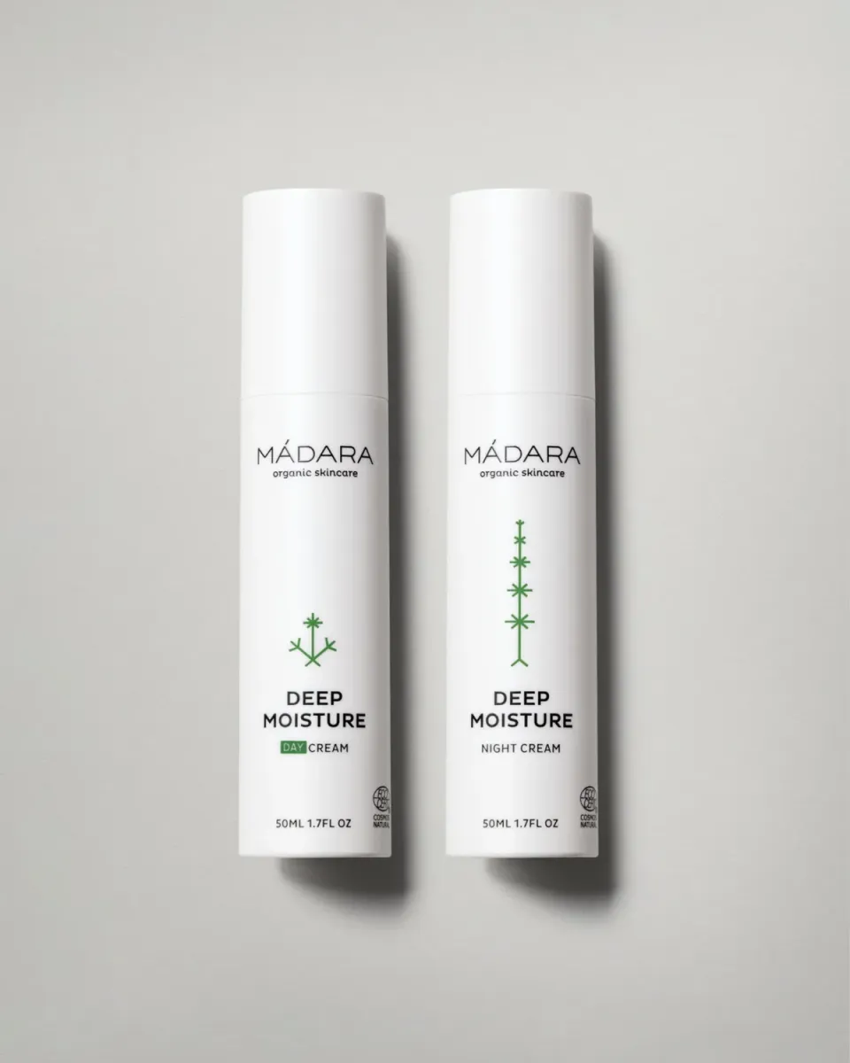 Mádara Deep Moisture Day Night coffret crème visage 2 soins hydratation