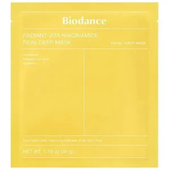 Biodance Radiant Vita Niacinamide masque visage 1 pièce