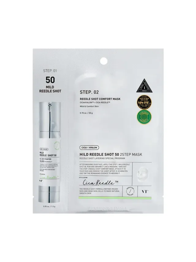 VT COSMETICS Reedle Shot 50 2-Step masque micro-aiguilles CICA
