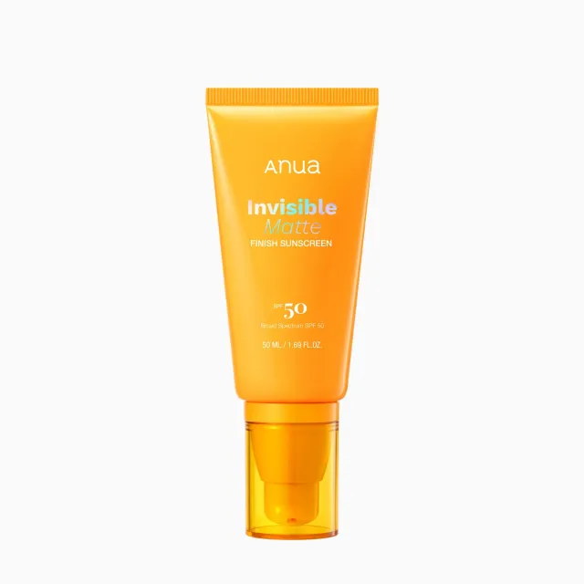 ANUA Invisible Matte Finish crème solaire SPF50 fini mat