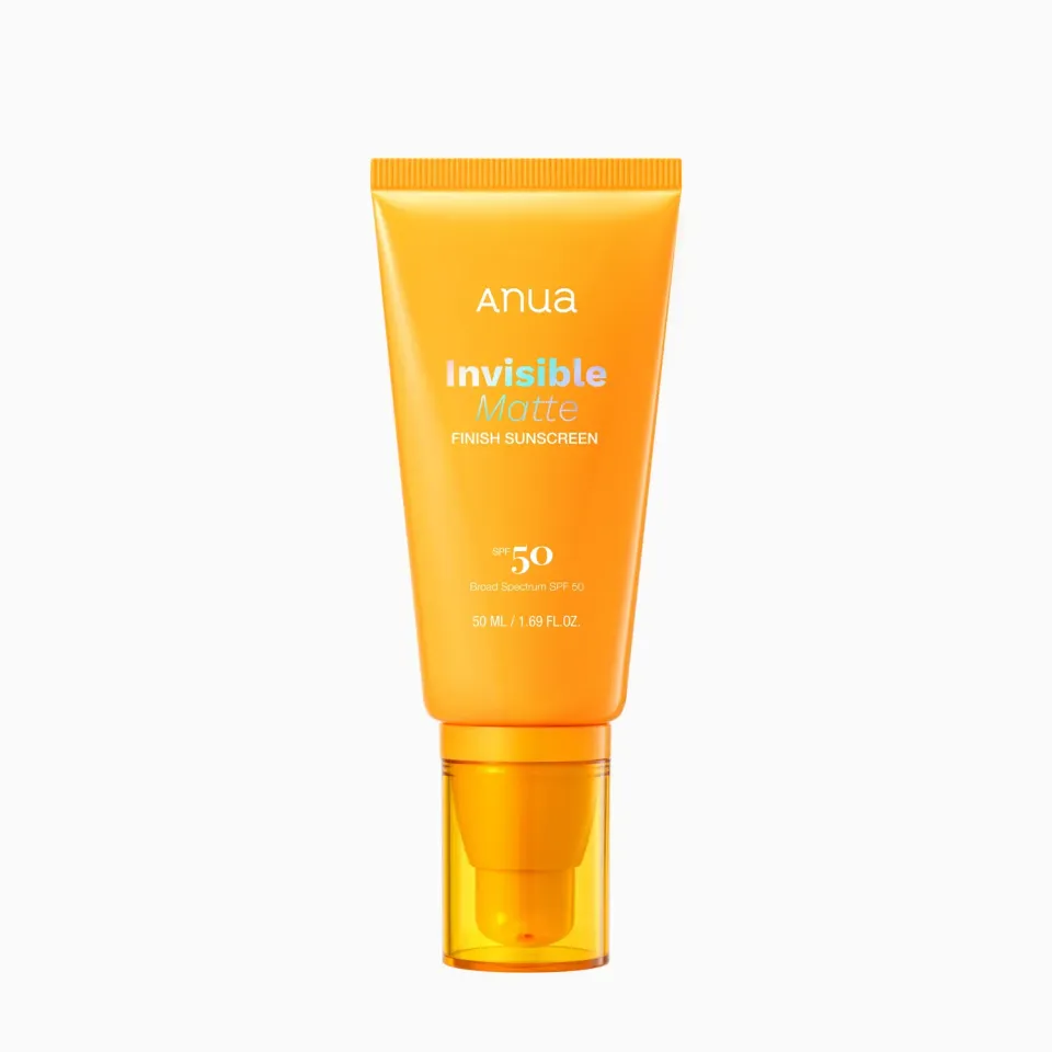 ANUA Invisible Matte Finish crème solaire SPF50 fini mat
