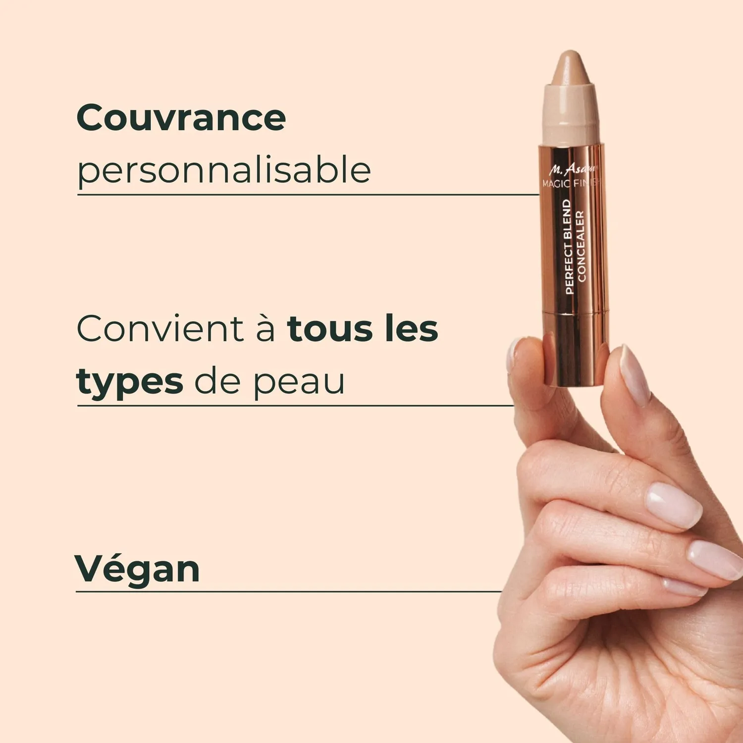 M. Asam Magic Finish Perfect Blend Correcteur Stick 3g Nude