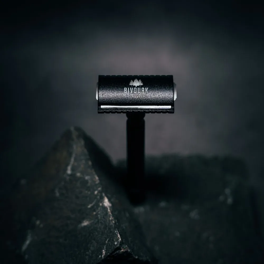 Bivouak Rasoir de Sûreté rasoir homme inox noir France