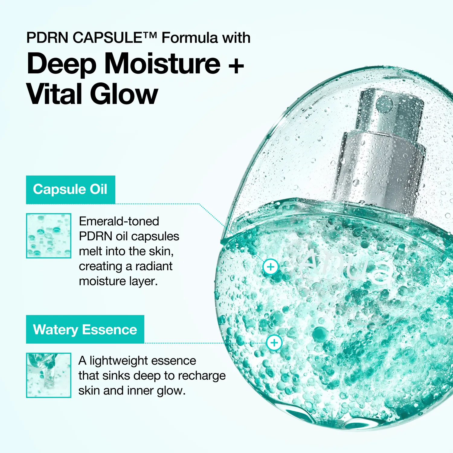 Anua PDRN Collagen Glow brume sérum mini éclat