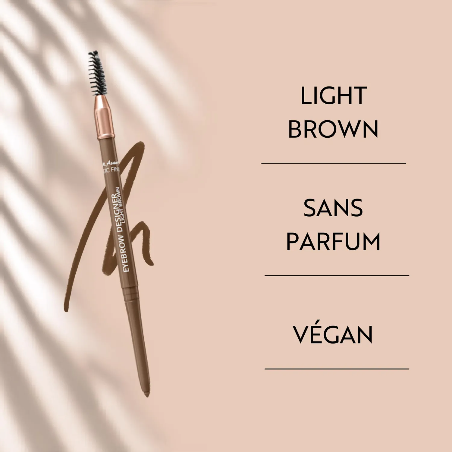 M. Asam Magic Finish crayon sourcils marron clair 0,28 g