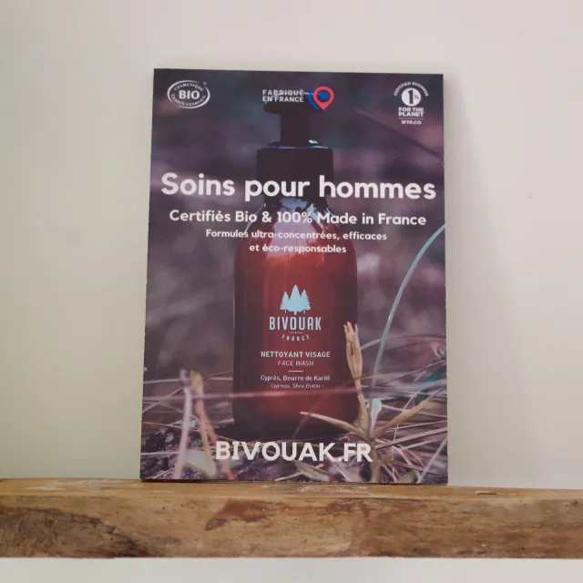 Bivouak Affiche A4 PLV carton rigide 21x29,7cm