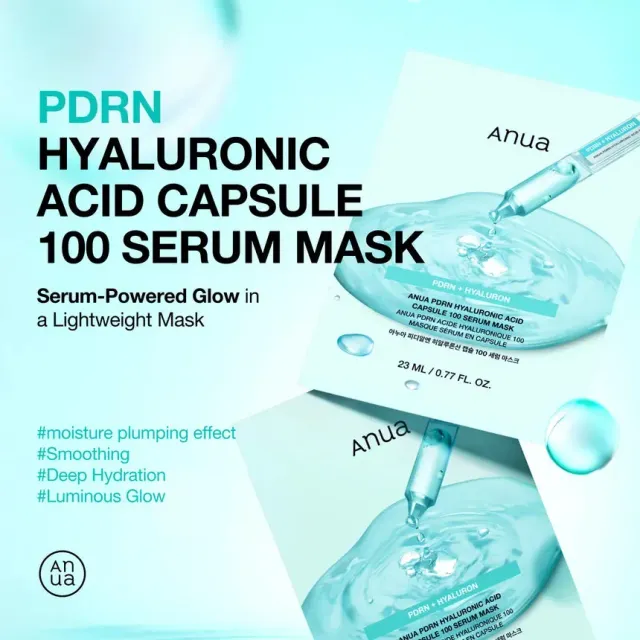 Anua PDRN Hyaluron 100 masque tissu éclat 1 pièce