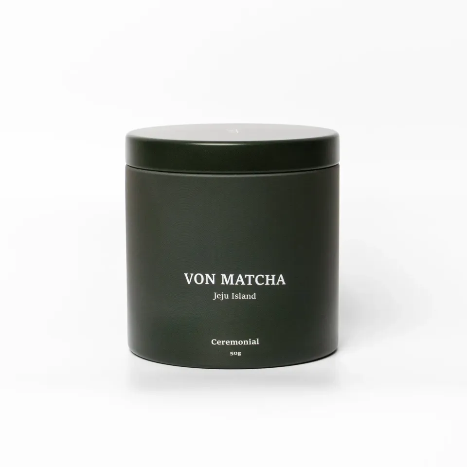 Von Matcha Ceremonial Grade thé matcha 50 g boîte métal douceur