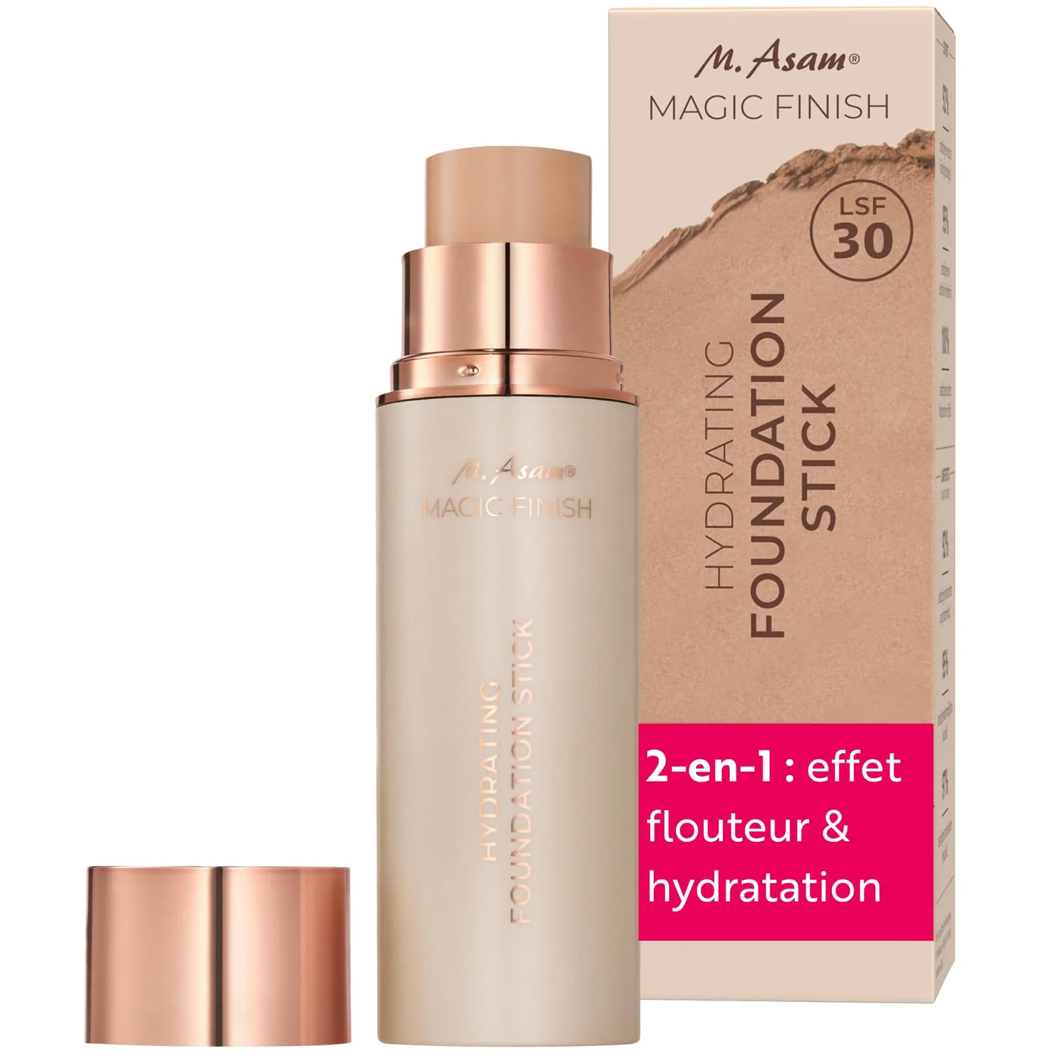 M. Asam Magic Finish stick fond de teint Rose Fair 12 g SPF30