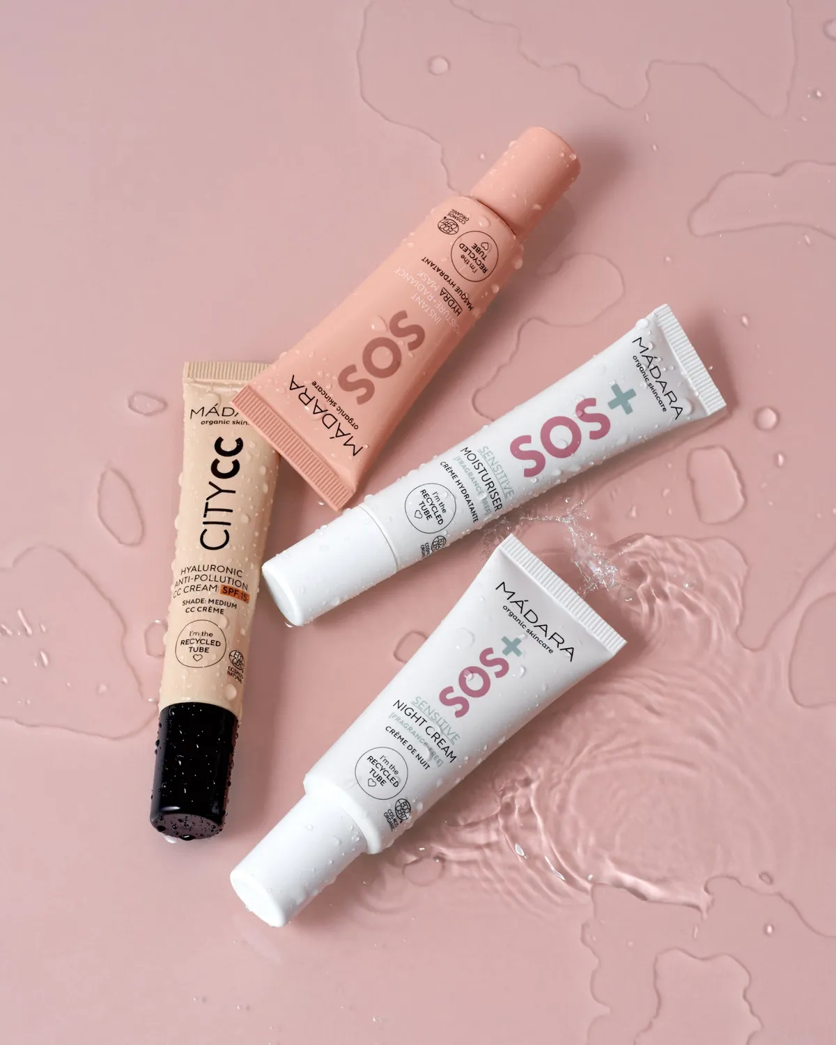 Mádara SOS Care 4-Step Skin-Soothing Routine Set coffret apaisant
