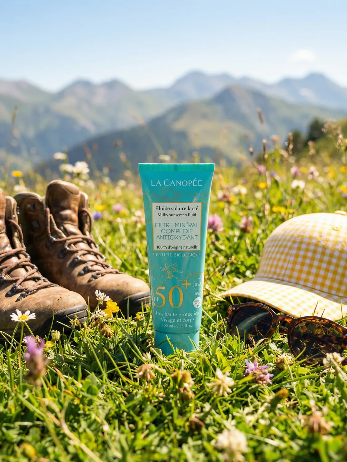 La Canopée Fluide solaire lacté SPF50+ minéral visage 40ml