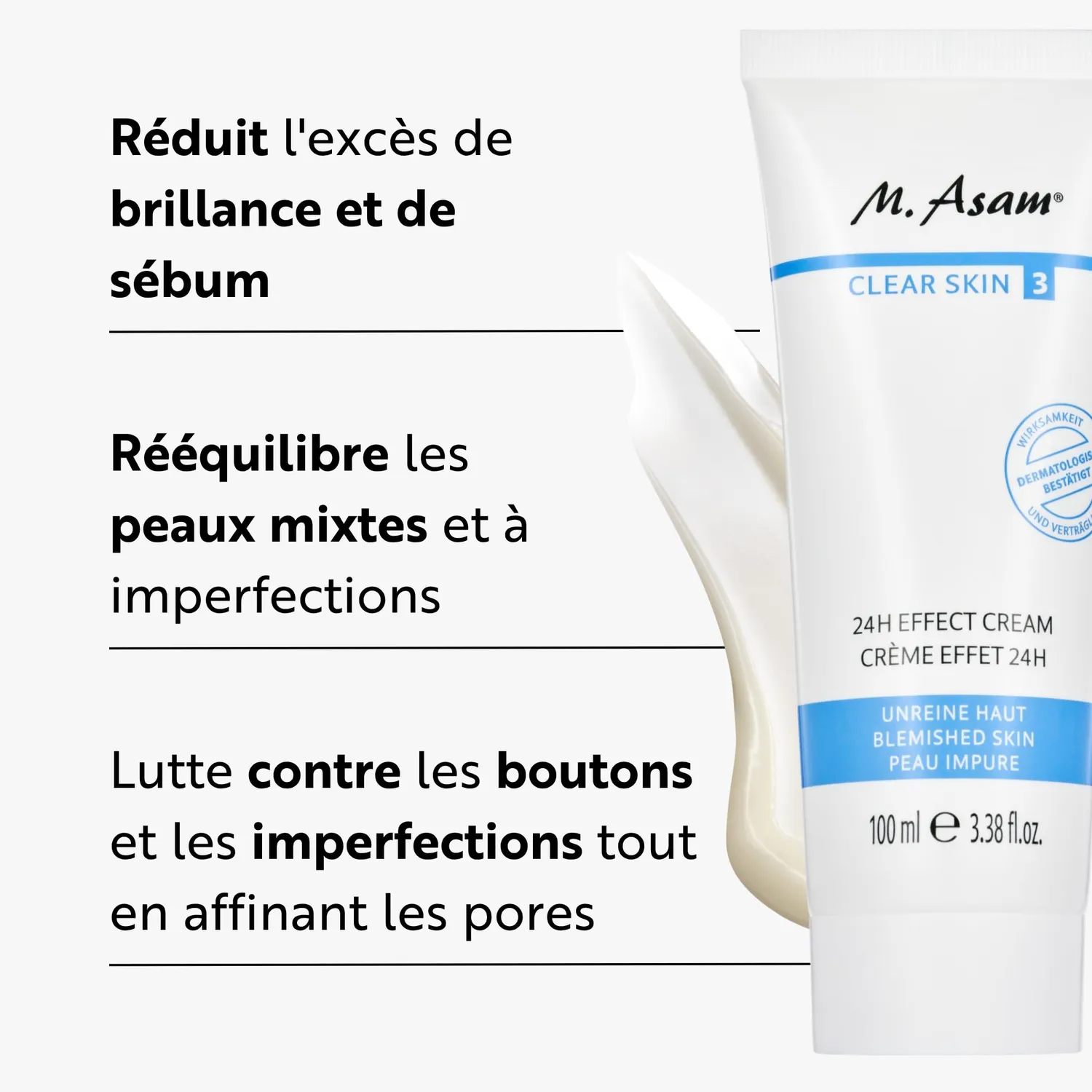 M. Asam Clear Skin crème visage anti-acné 24h 100 ml