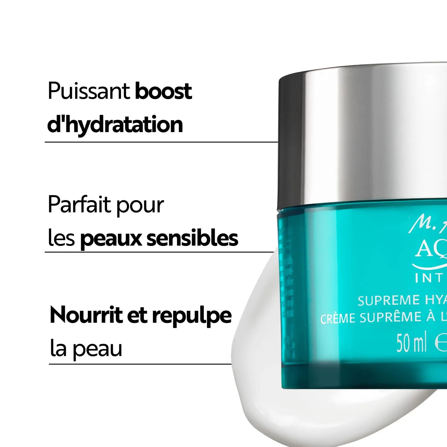 M. Asam Aqua Intense Crème Suprême crème visage 50ml hydratante