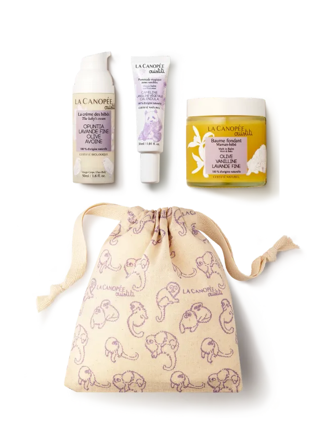 La Canopée Ouistiti Maman et Bébé pochette 3 soins