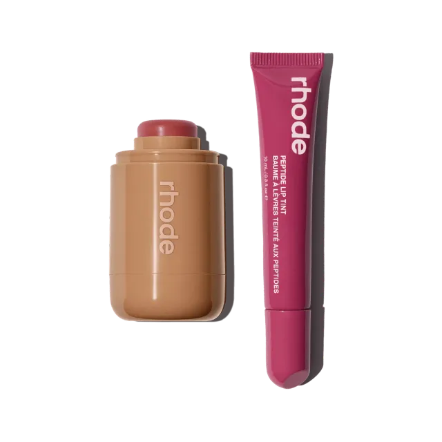 Rhode The Duos duo Sleepy Girl Raspberry Jelly blush gloss