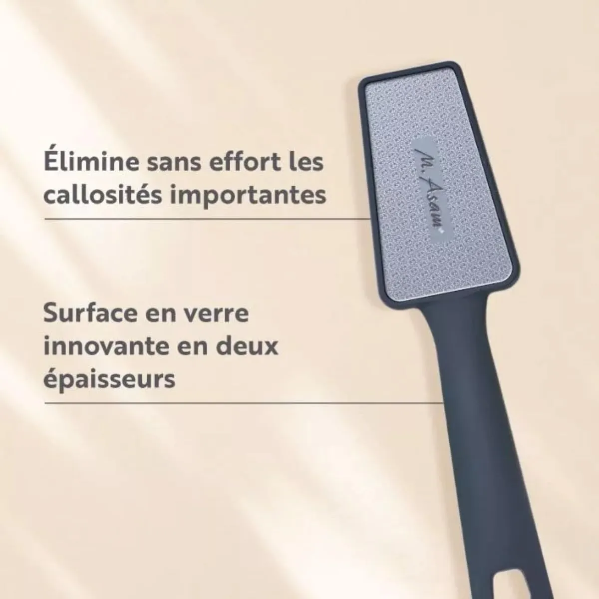 M. Asam lime pieds verre anti-callosités double face