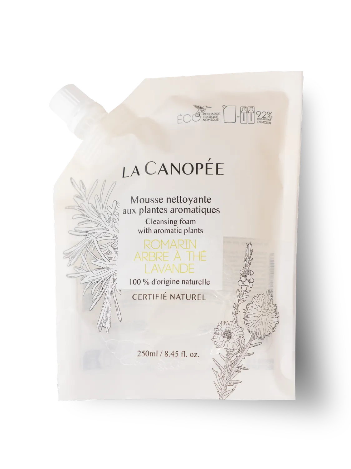 La Canopée Mousse Plantes Aromatiques nettoyant 115 ml purifiant