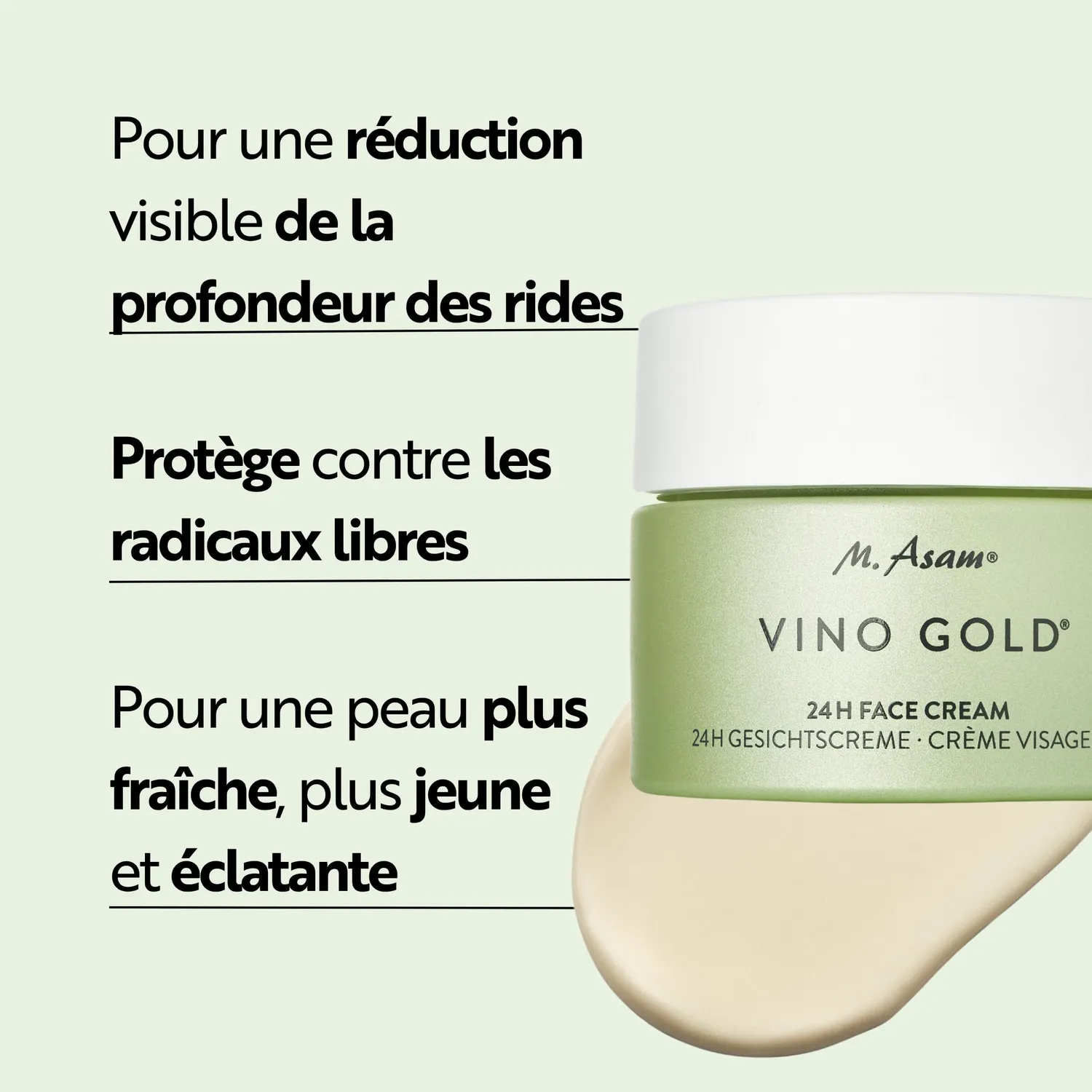 M. Asam Vino Gold crème visage 24H 100 ml anti-rides