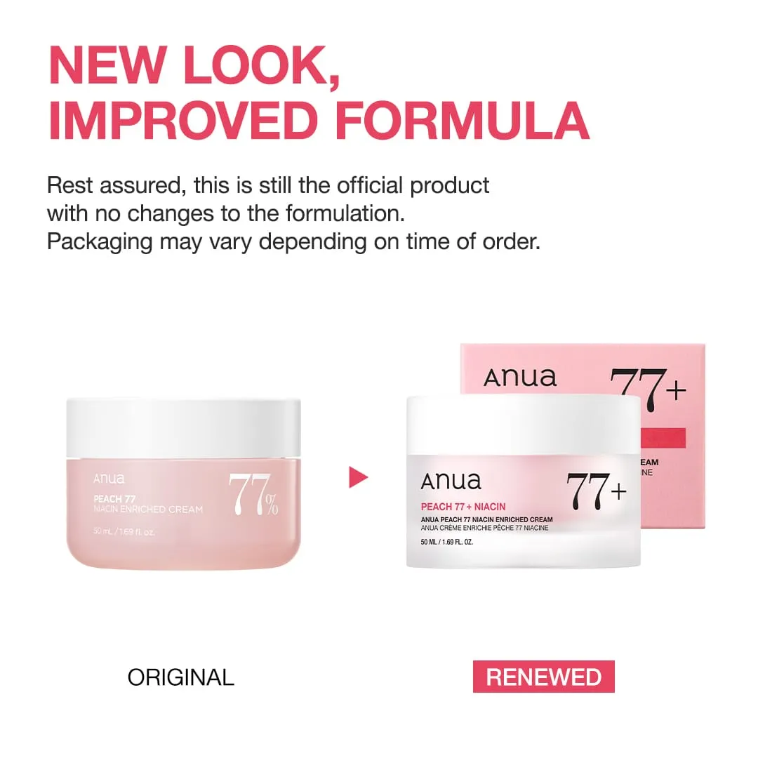 ANUA Peach 77 Niacin crème pêche éclat légère