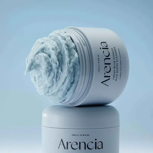 Arencia Fresh Blue Hyssop Rice Mochi nettoyant 120 g doux