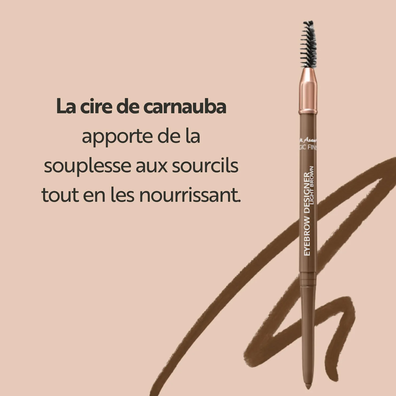 M. Asam Magic Finish crayon sourcils marron clair 0,28 g