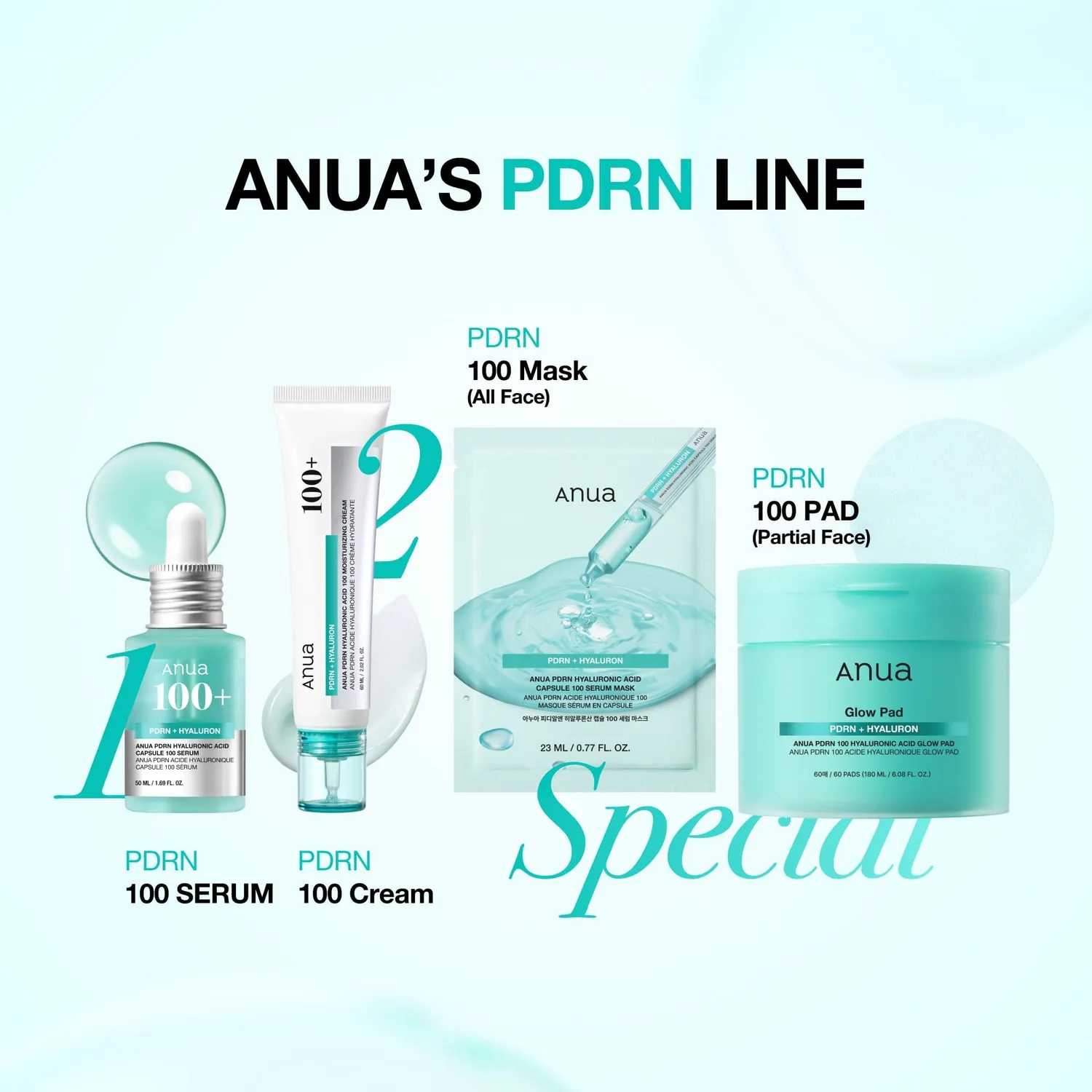 ANUA PDRN Hyaluronic Acid Capsule 100 masque tissu repulpant