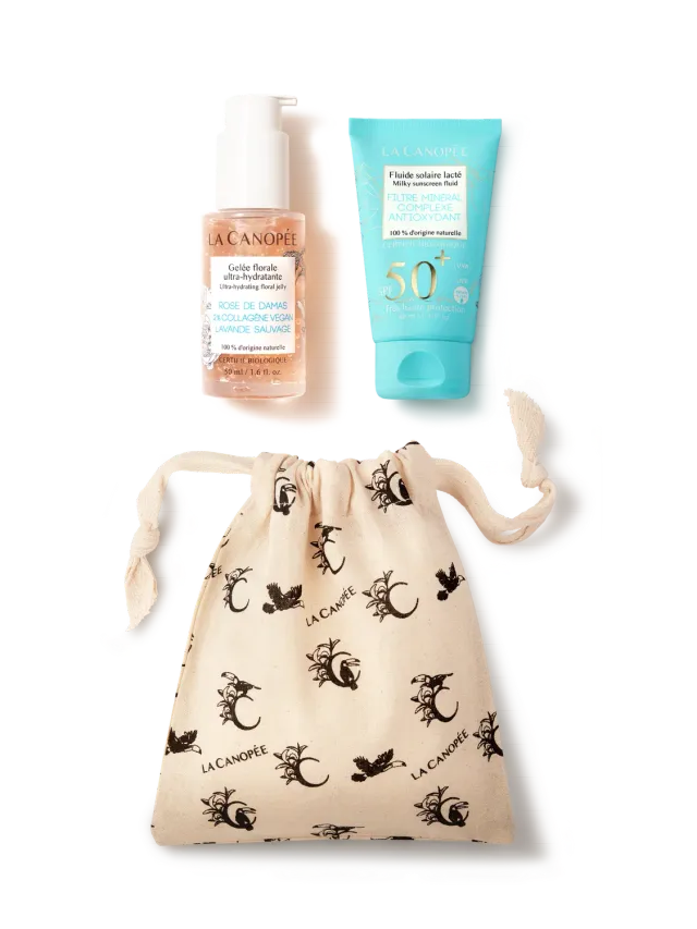 La Canopée Duo Essentiel Été gelée + fluide SPF50+