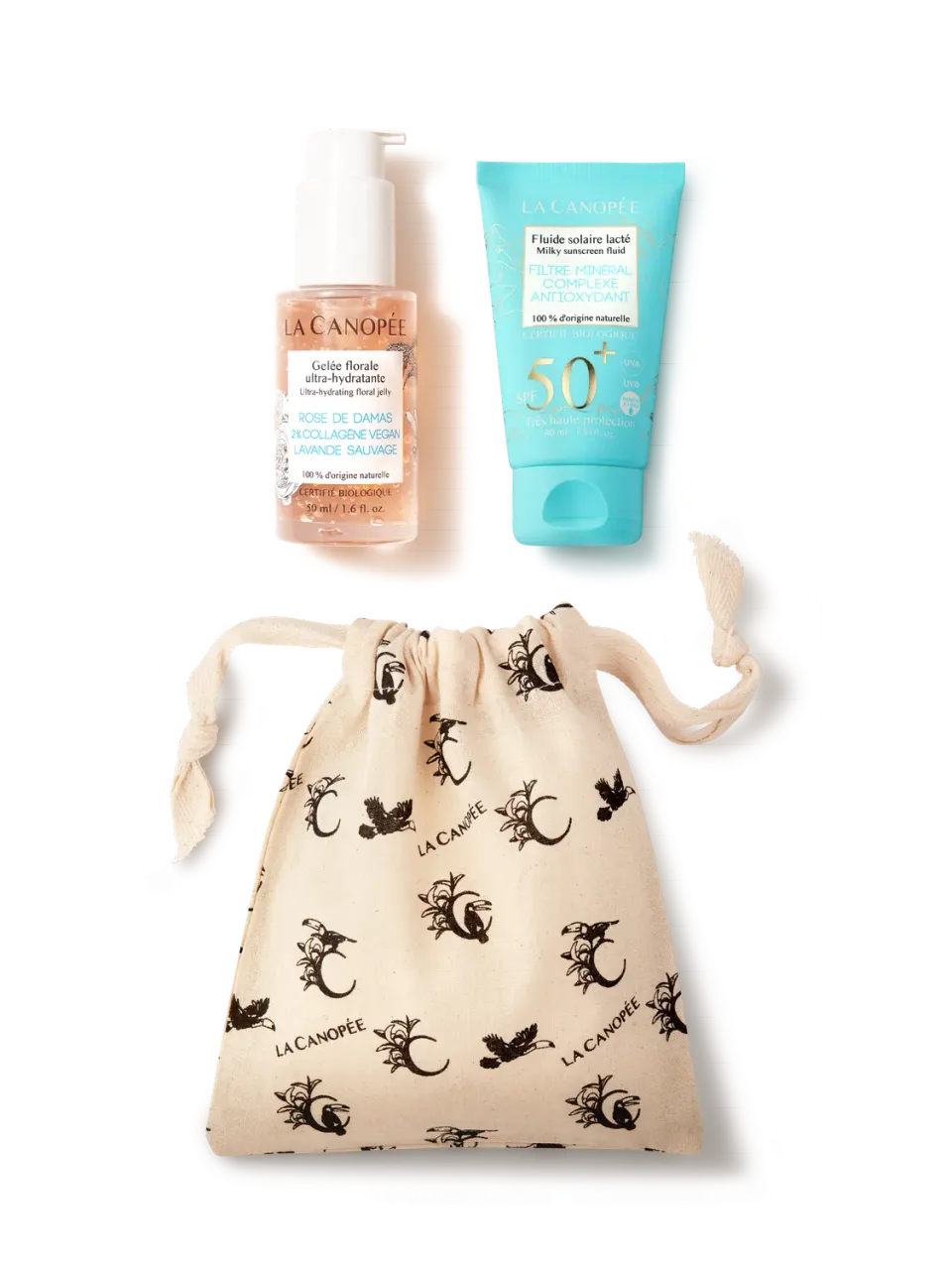 La Canopée Duo Essentiel Été gelée + fluide SPF50+