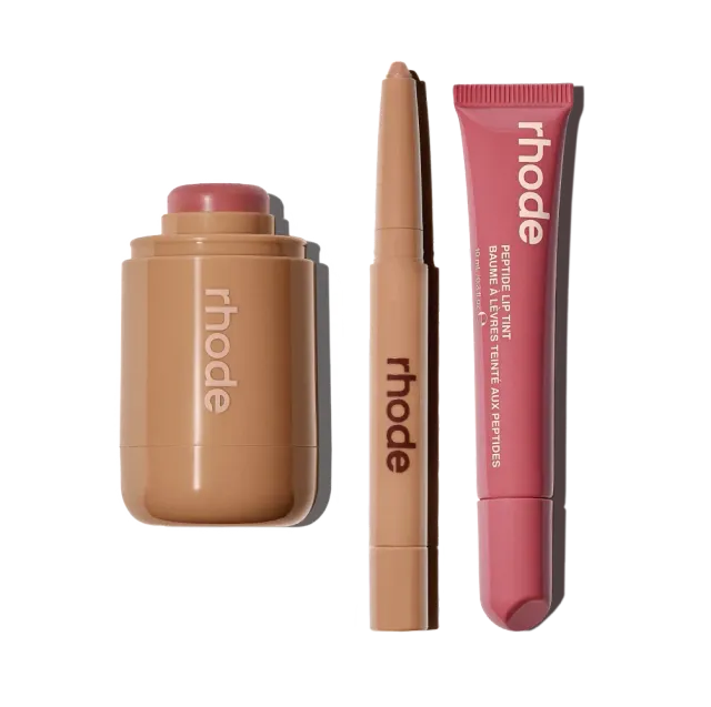 Rhode The Edits coffret maquillage 3 produits satiné