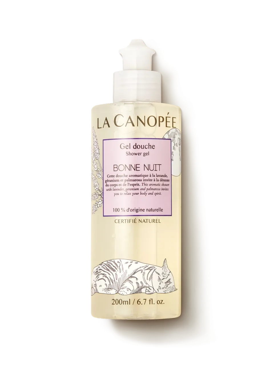 La Canopée Bonne Nuit gel douche lavande 200 ml relaxant