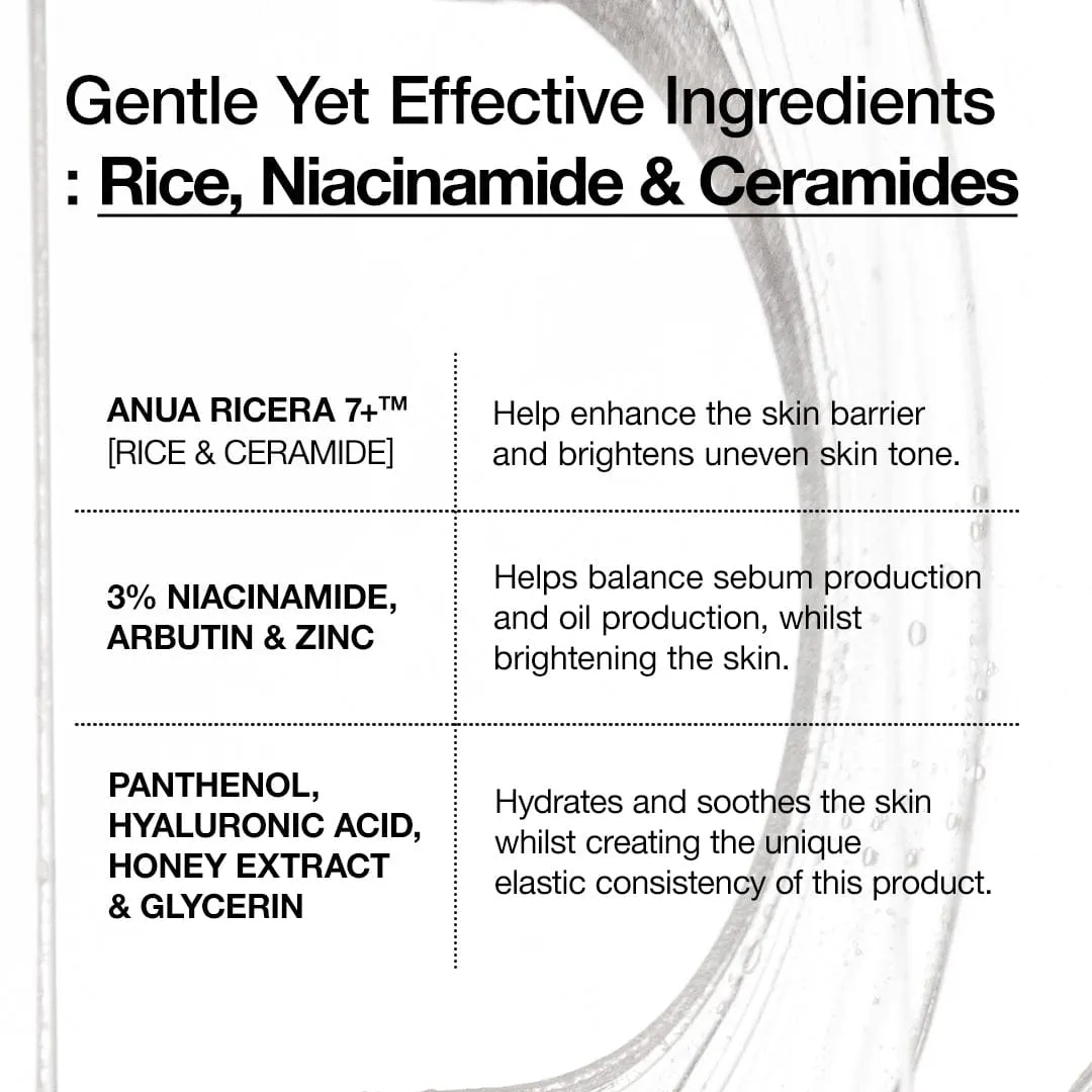 ANUA Rice Ceramide 7 sérum barrière hydratant