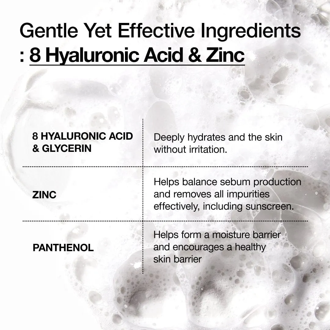 ANUA 8 Hyaluronic Acid nettoyant moussant doux