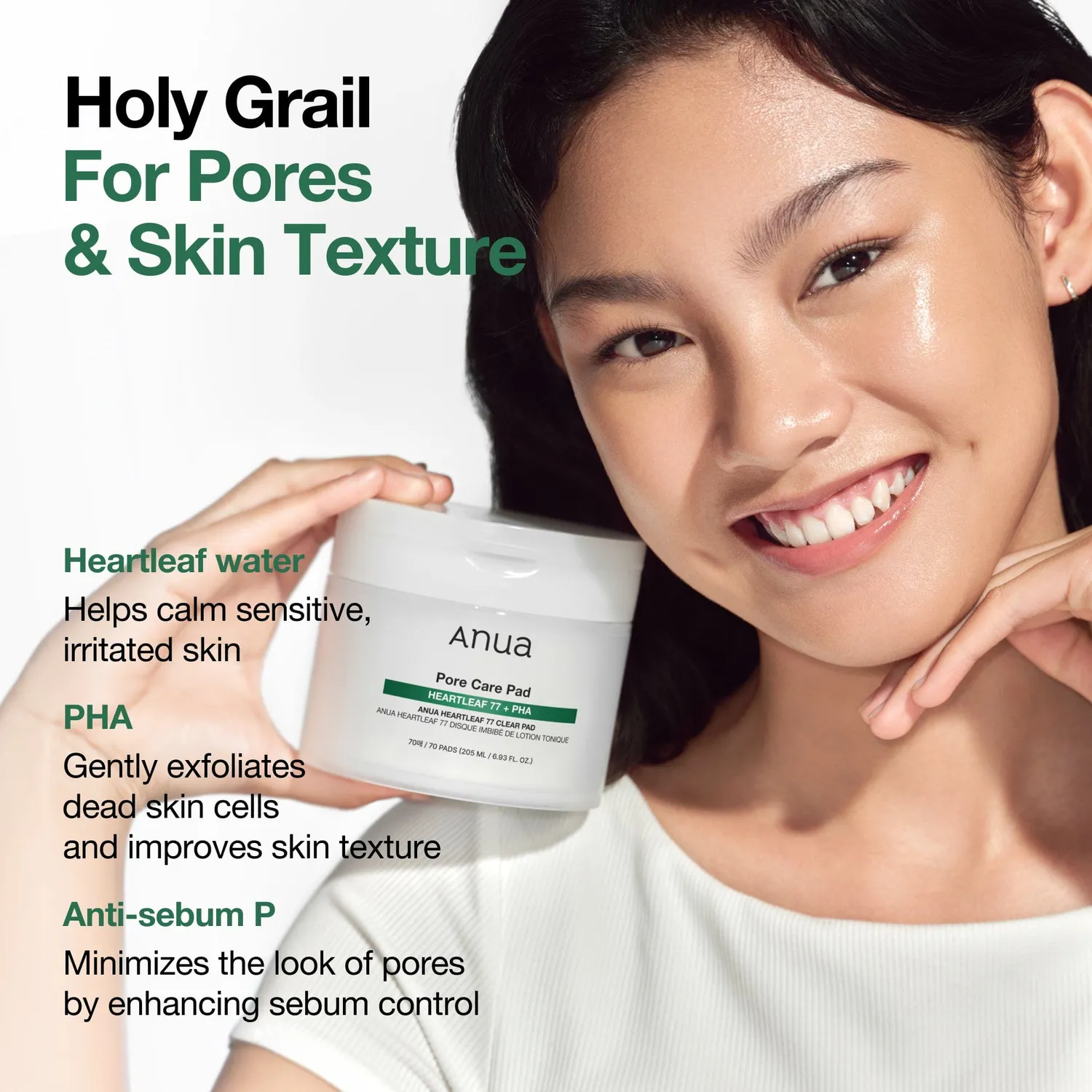 Anua Heartleaf 77 Clear Pad pads exfoliants doux
