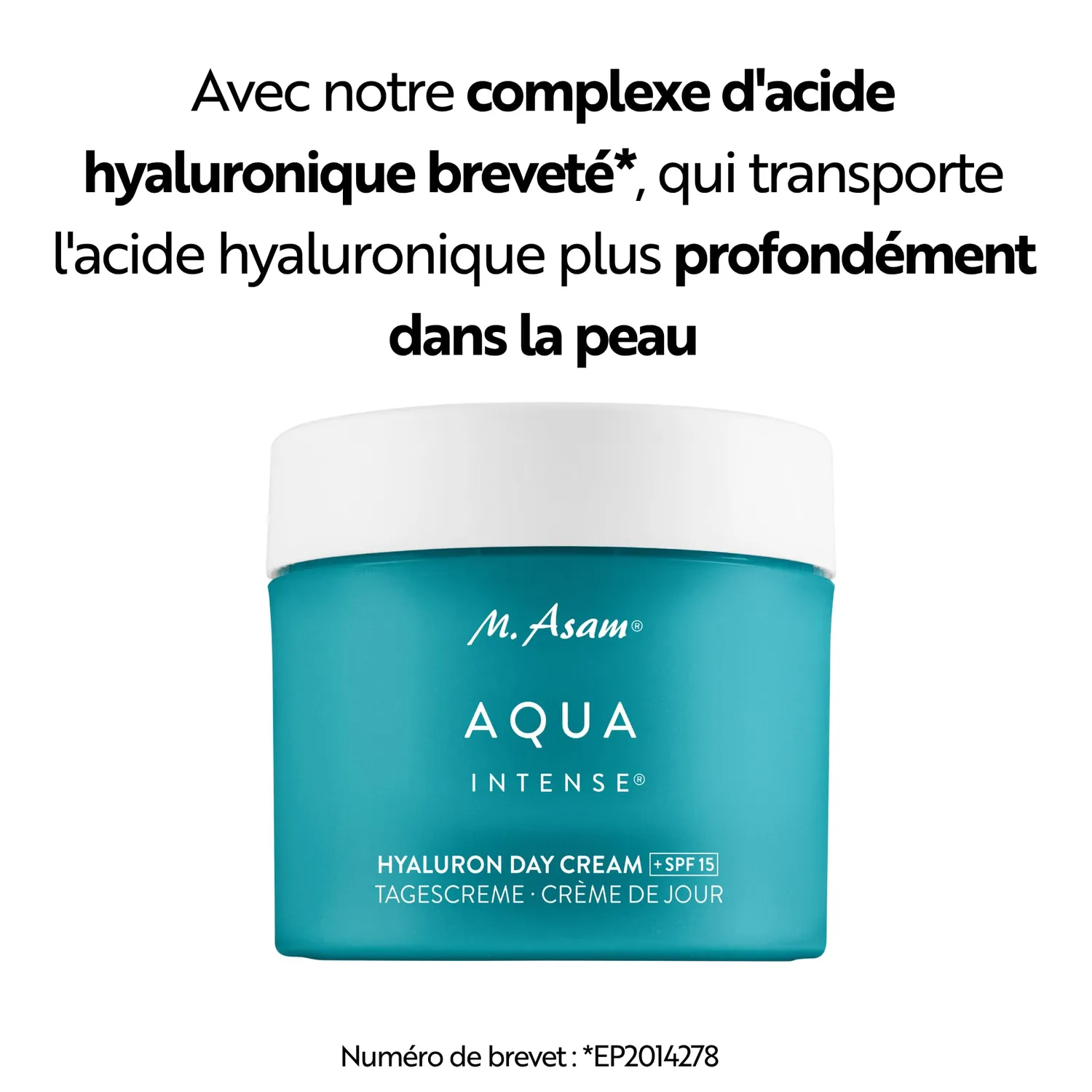 M. Asam Aqua Intense crème visage SPF15 50 ml hydratante